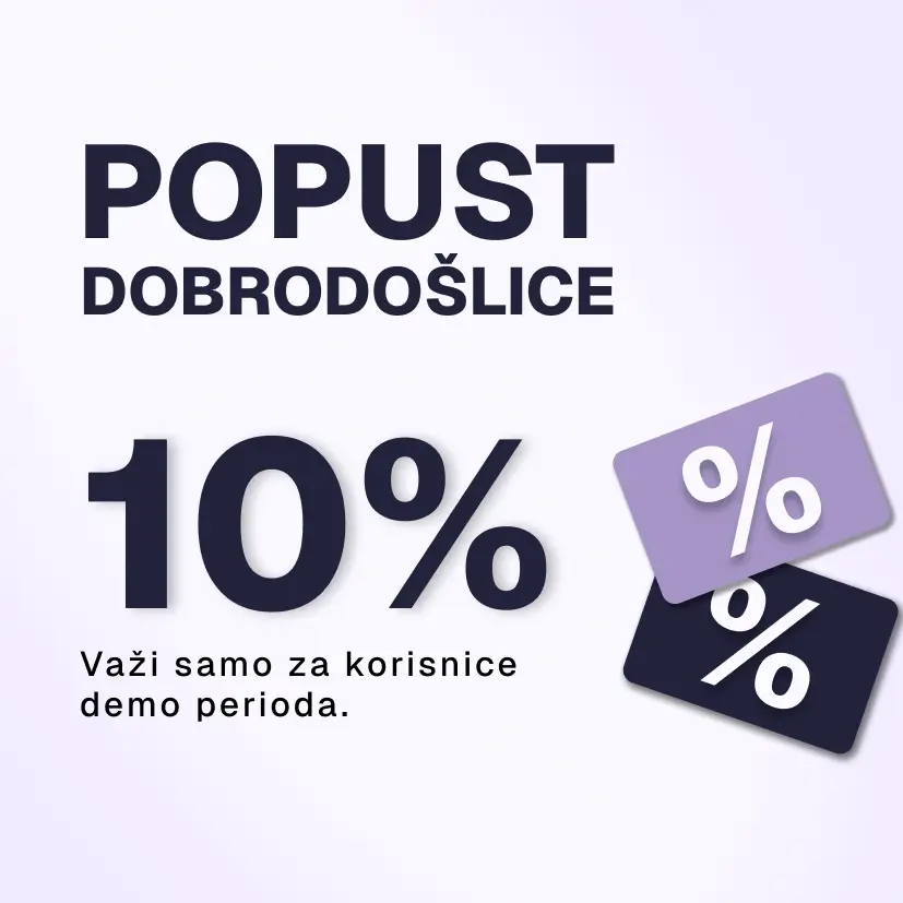 Popust dobrodošlice 10%