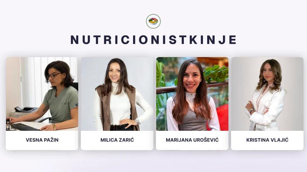 Tim nutricionista trenutno čine: