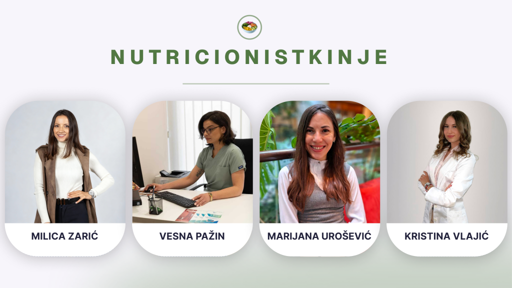 Tim nutricionista trenutno čine: